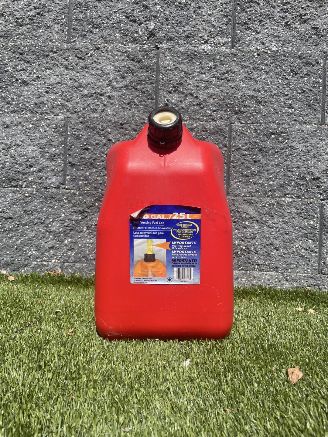6.6 Gal / 25L Venting Fuel Can