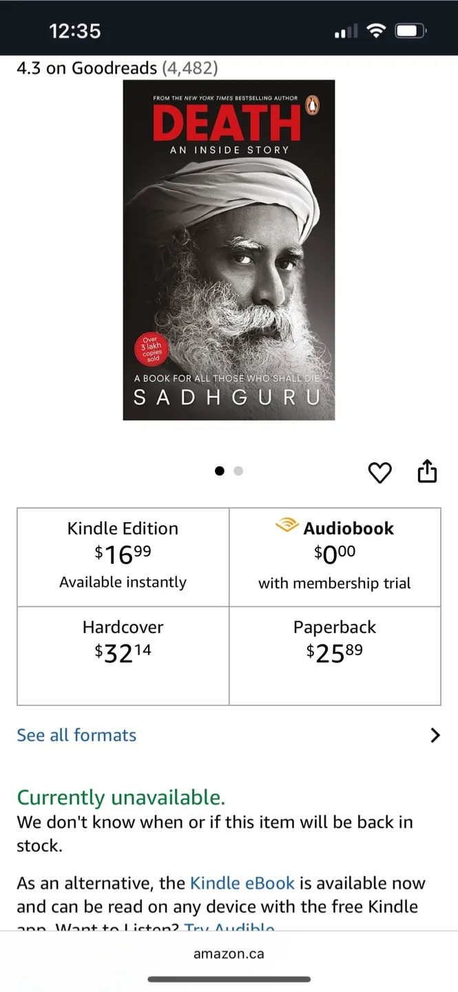 Death: An Inside Story by Sadhguru image indicator(3)