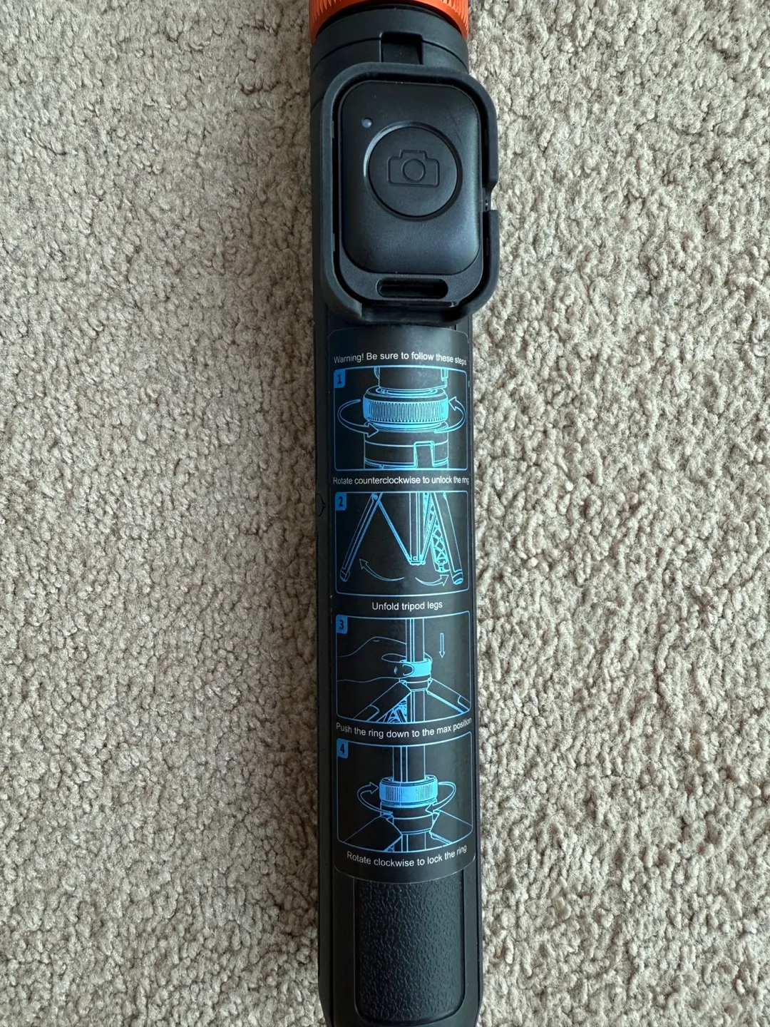 Ulanzi Tripod / Selfie Stick with Bluetooth Remote image indicator(5)