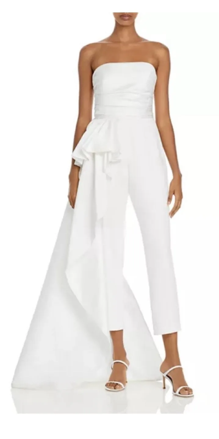 (NEW WITH TAGS!) JAY GODFREY Sky Jumpsuit In white/ivory Size 0 image indicator(4)