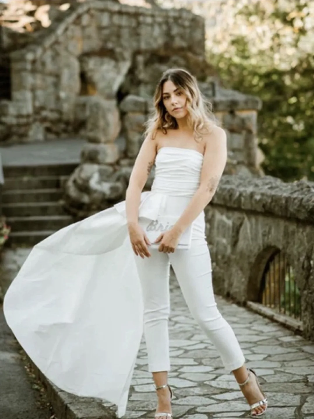 (NEW WITH TAGS!) JAY GODFREY Sky Jumpsuit In white/ivory Size 0 image indicator(2)