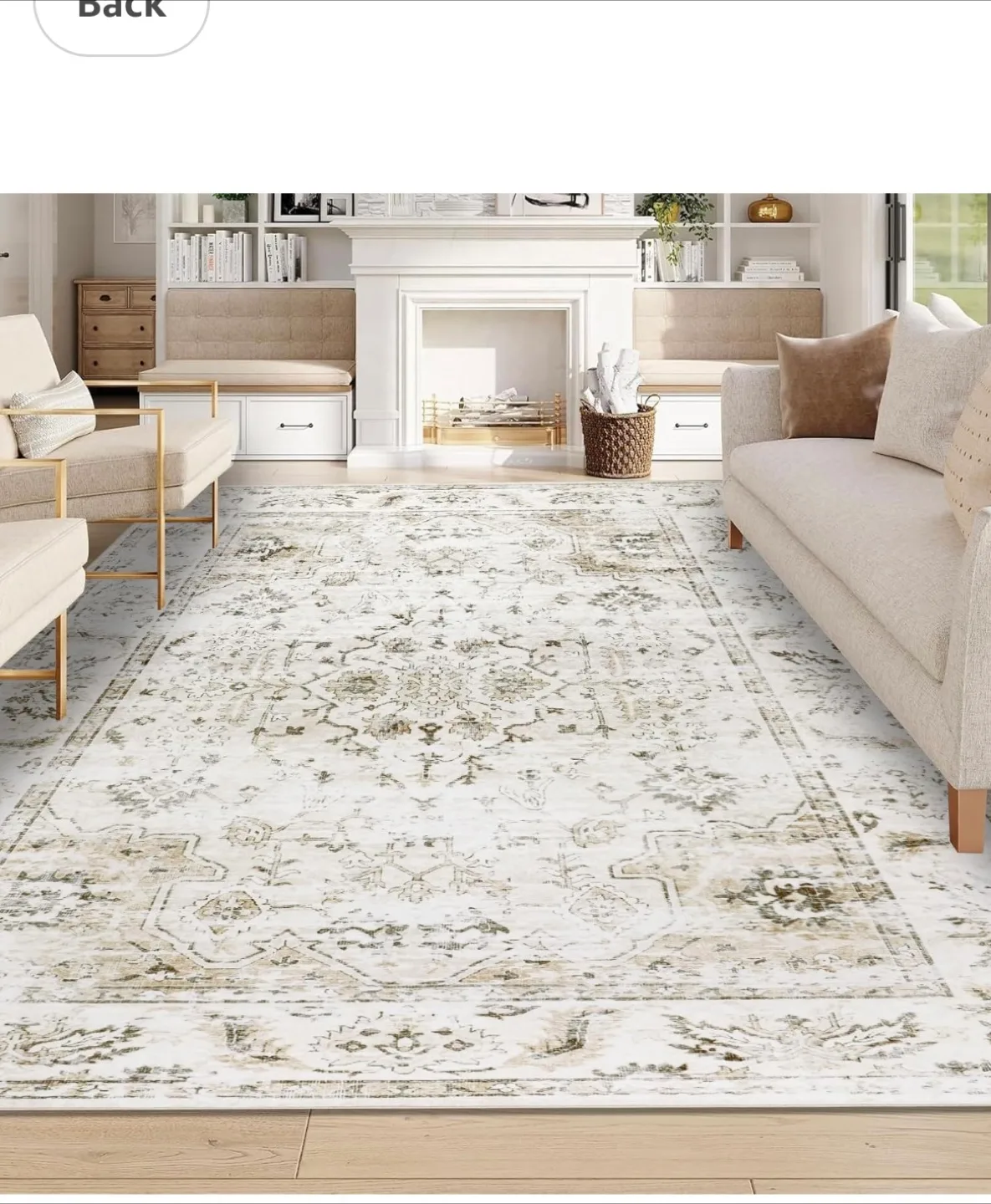 Lightweight Faux Wool Area Rug thumbnail