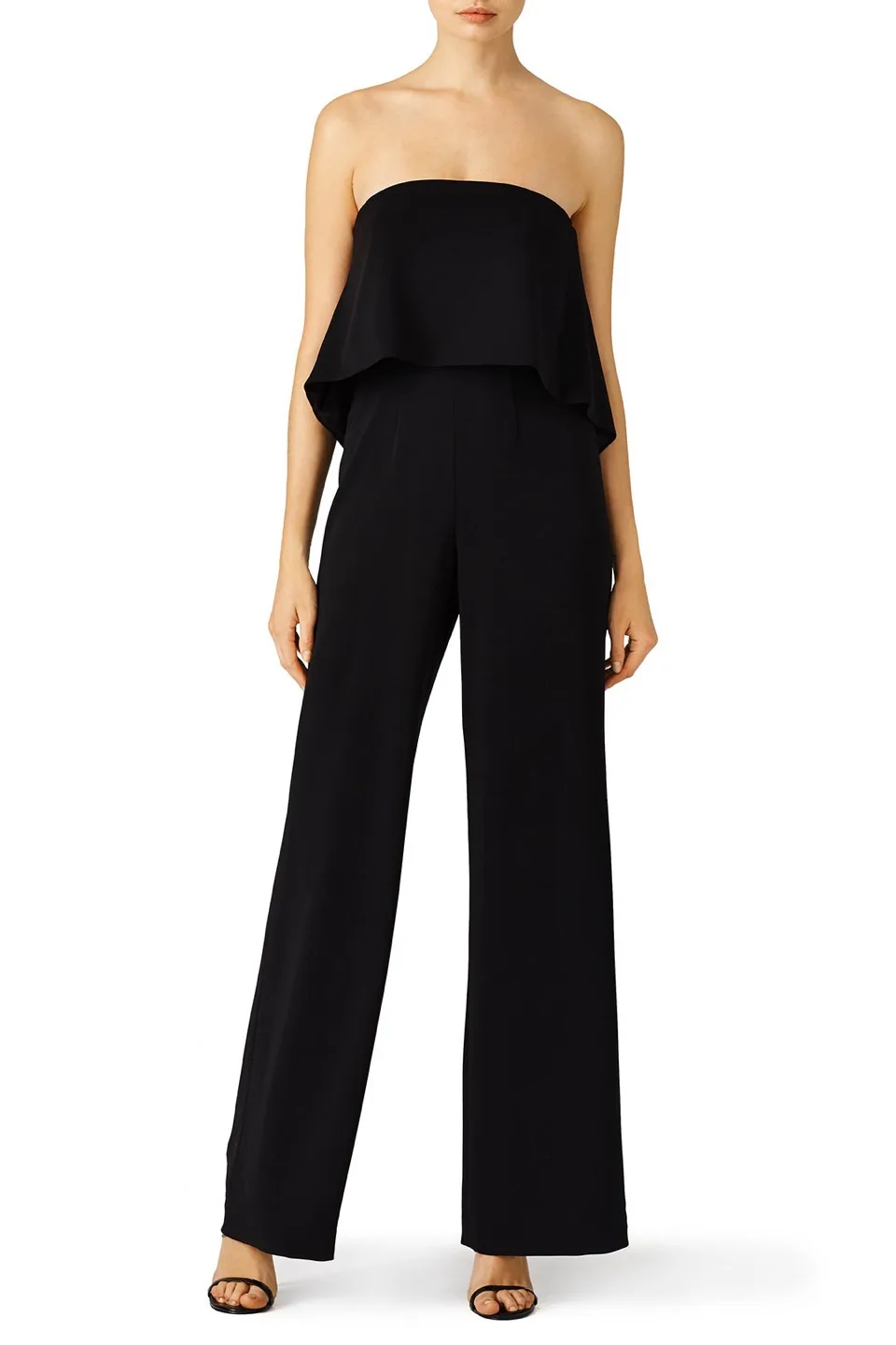 (NEW WITH TAGS!) JAY GODFREY Moore black Wide leg Jumpsuit image indicator(3)
