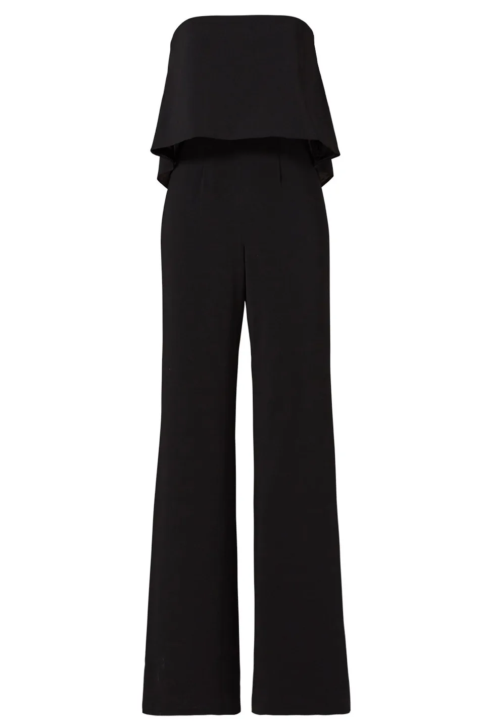 (NEW WITH TAGS!) JAY GODFREY Moore black Wide leg Jumpsuit image indicator(2)