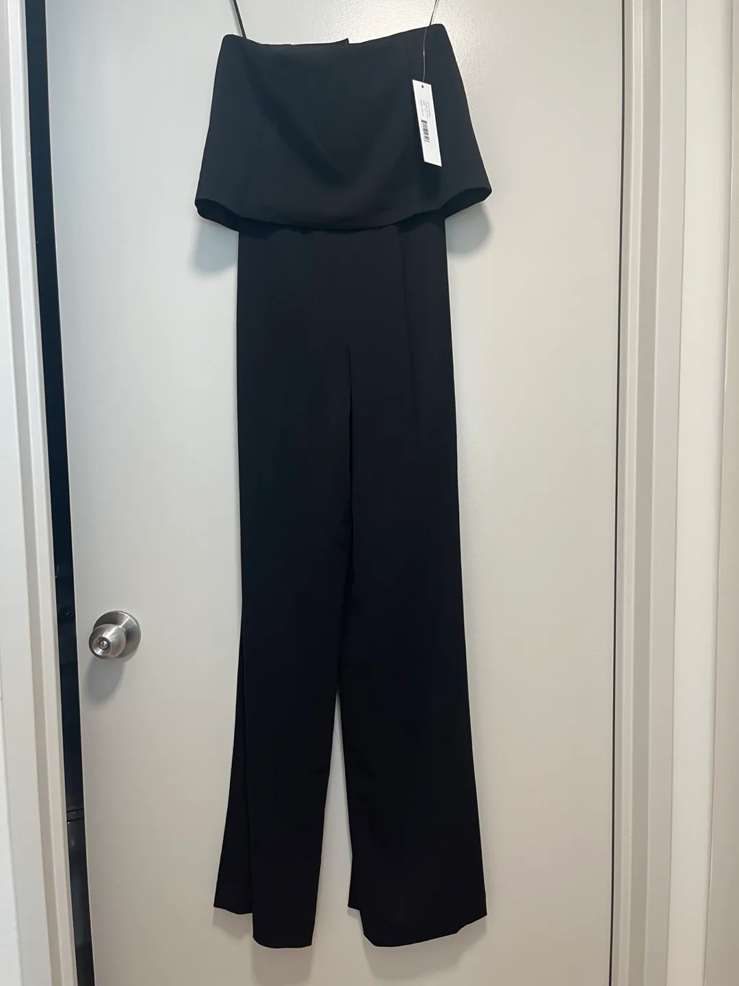 (NEW WITH TAGS!) JAY GODFREY Moore black Wide leg Jumpsuit image indicator(5)