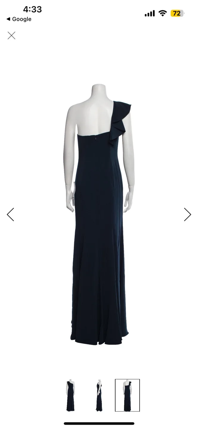 (NEW WITH TAGS!) JAY GODFREY Gown in Navy image indicator(4)