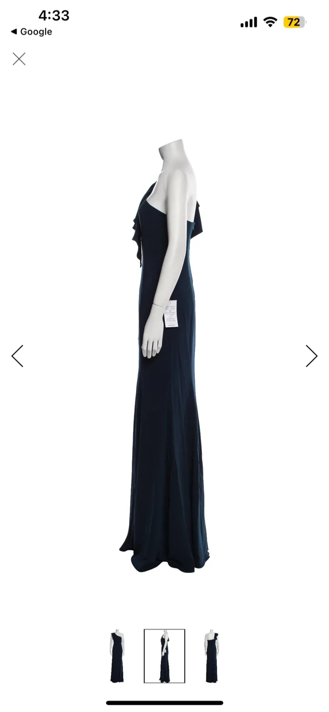 (NEW WITH TAGS!) JAY GODFREY Gown in Navy image indicator(3)