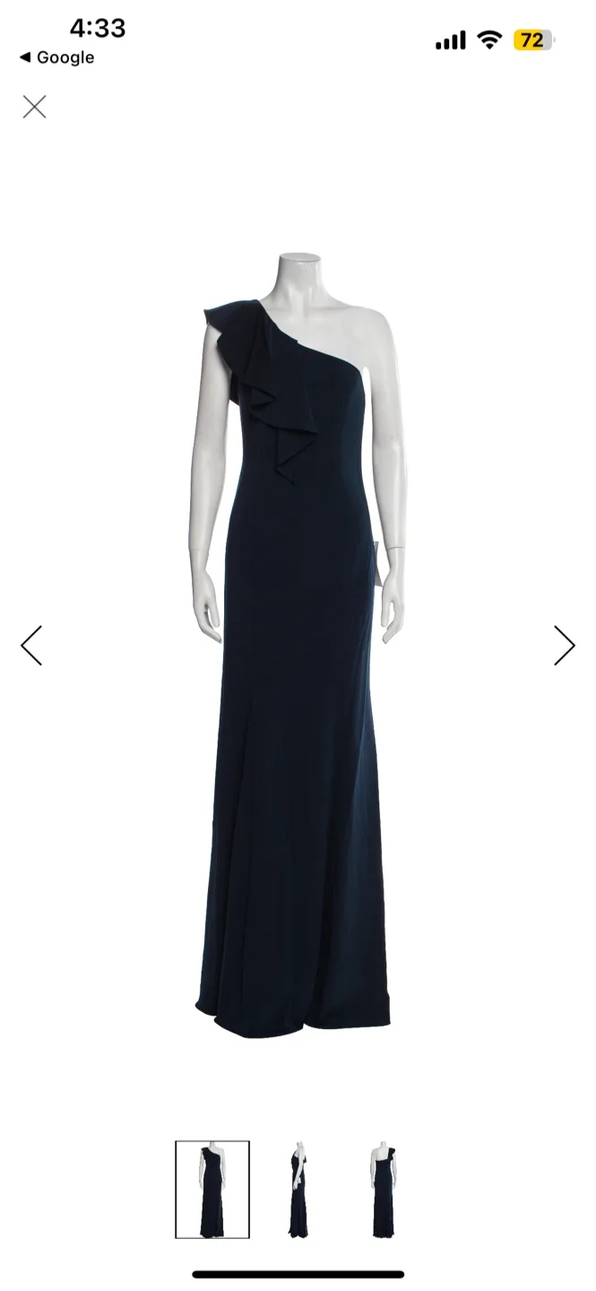 (NEW WITH TAGS!) JAY GODFREY Gown in Navy image indicator(2)
