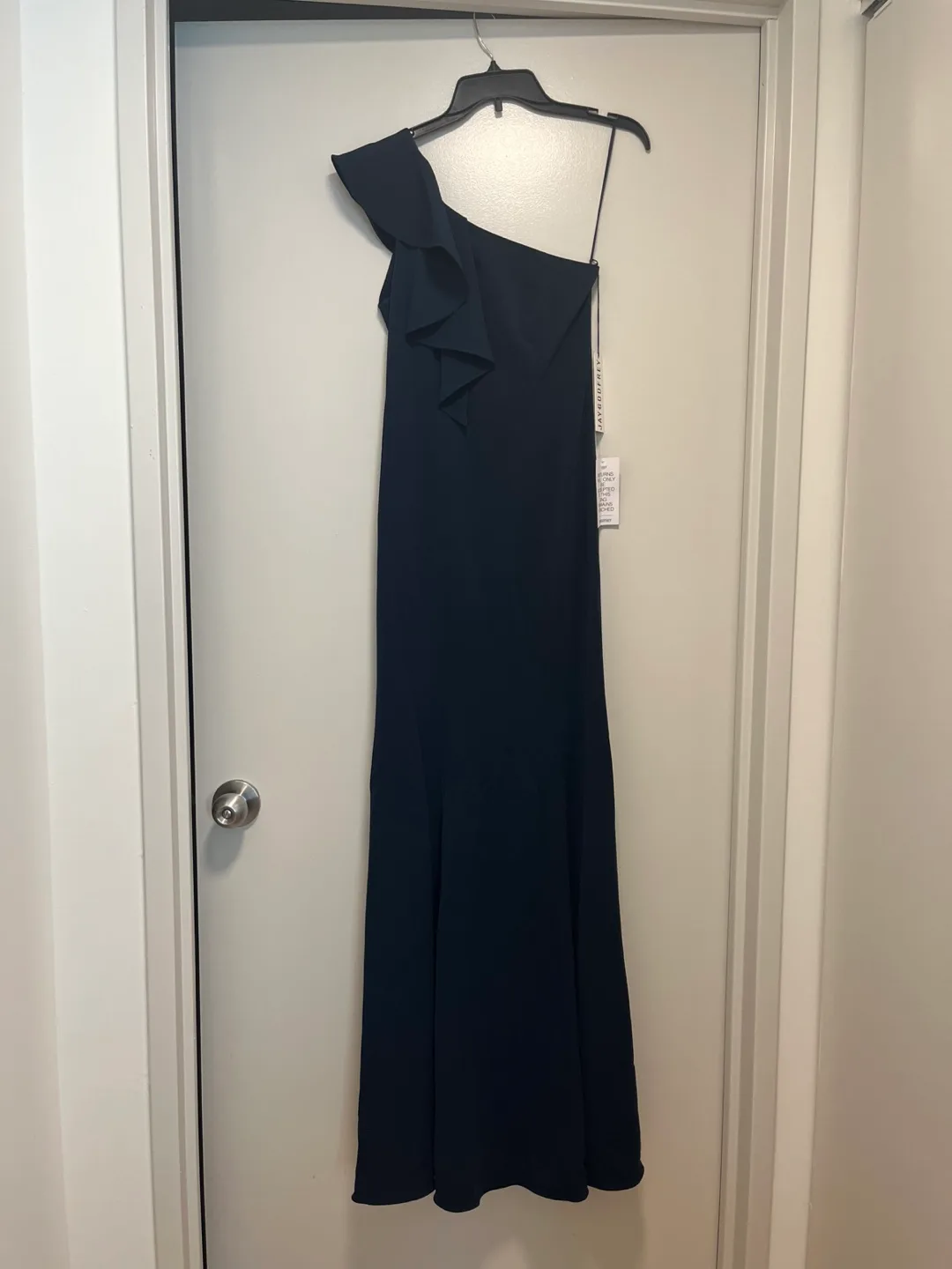 (NEW WITH TAGS!) JAY GODFREY Gown in Navy image indicator(5)