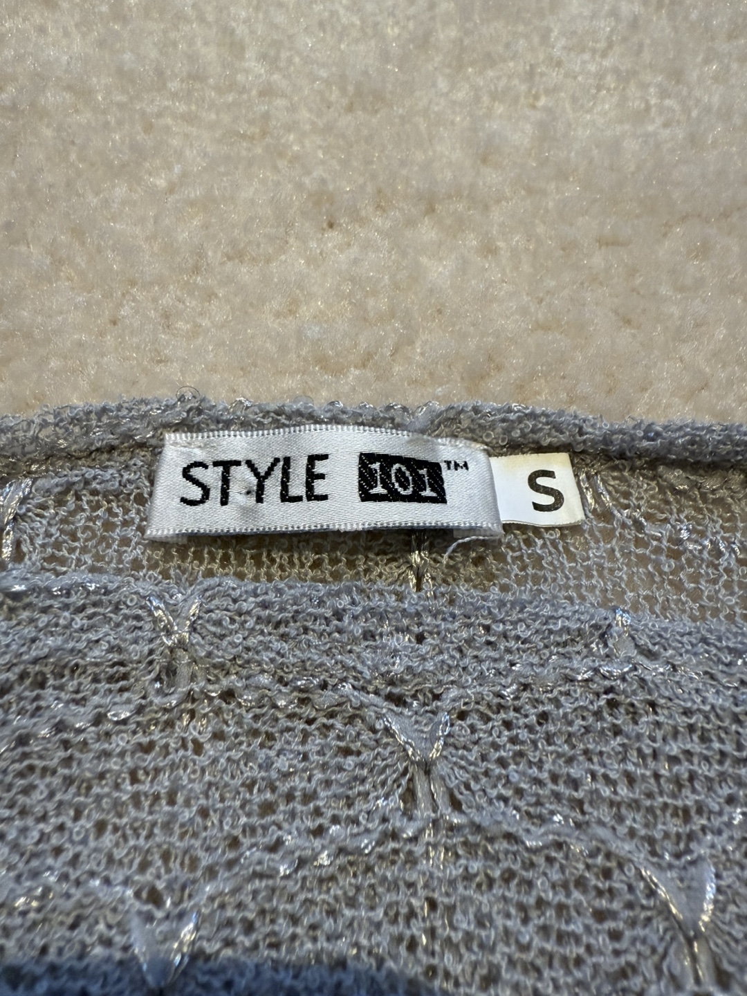 Grey Silver Flared Top - Size S - photo 3