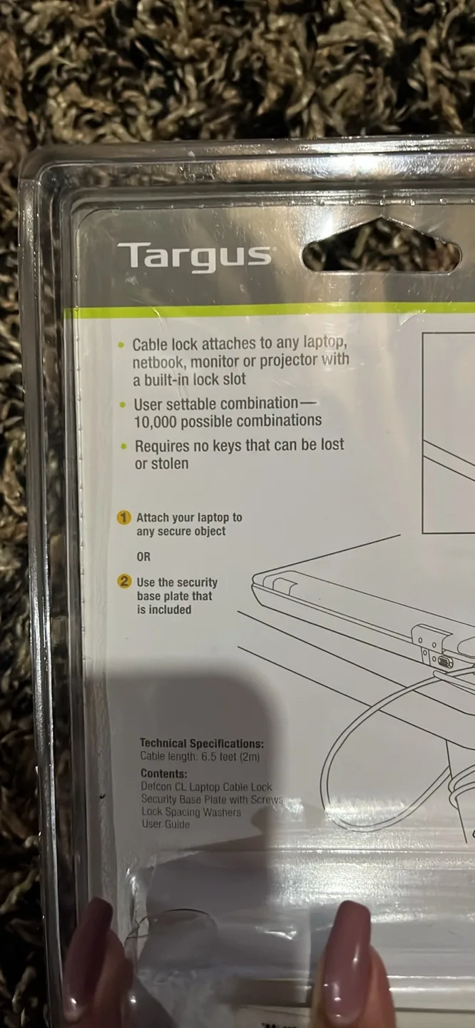 Targus DEFCON CL Laptop Cable Lock - New image indicator(3)