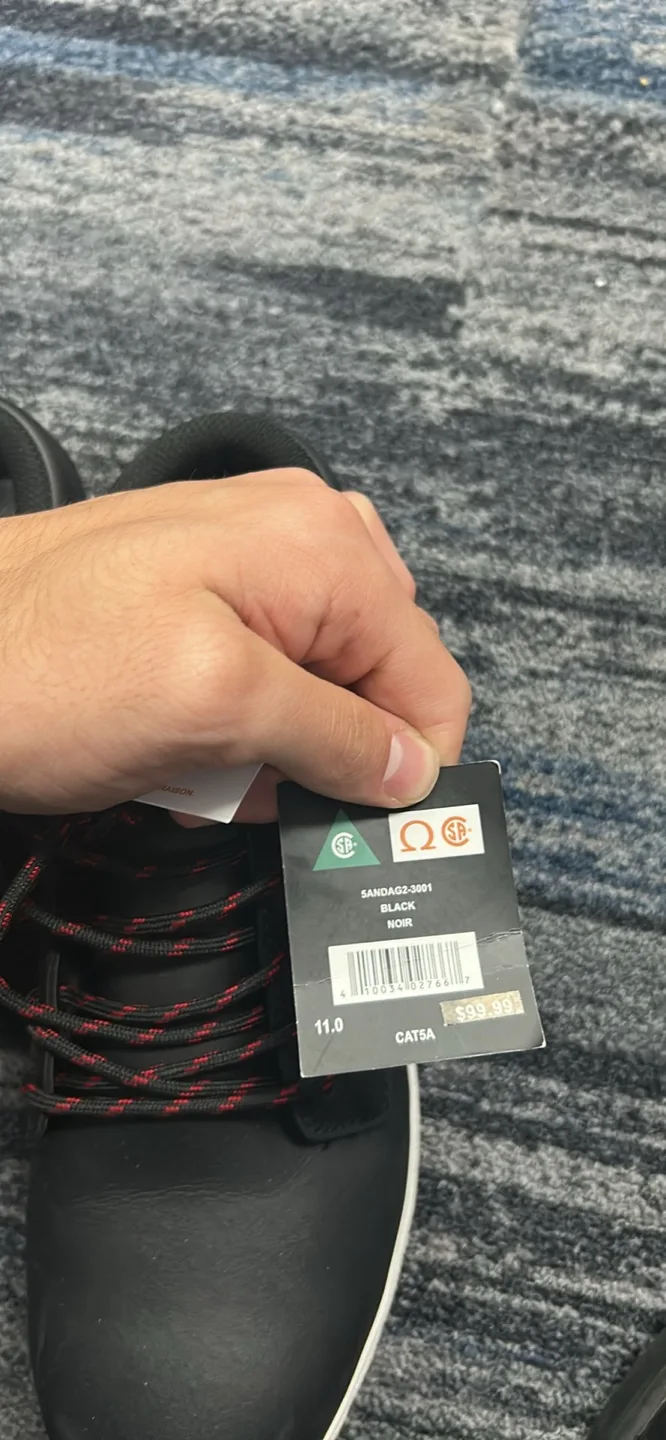 New Aggressor Black Shoes - Size 11 - safety shoes image indicator(2)