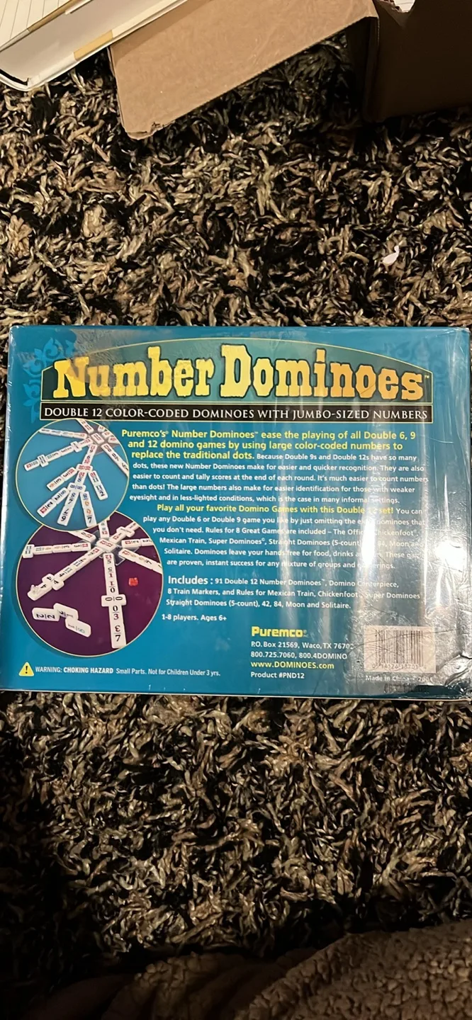 Number Dominoes Double 12 Set image indicator(2)