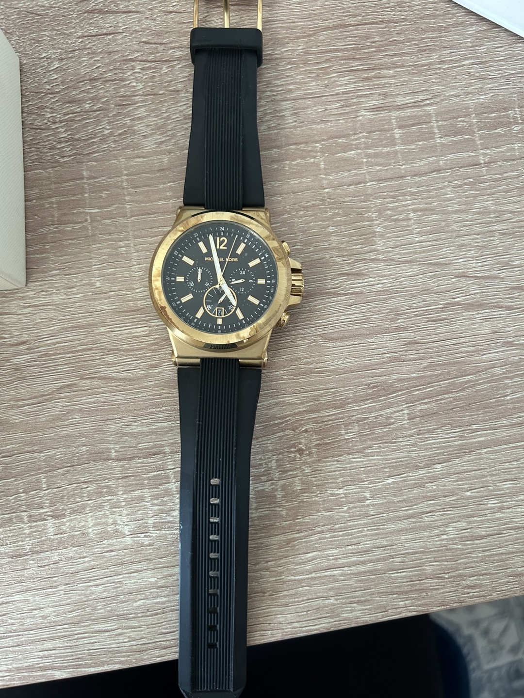 Michael Kors Gold Watch with Black Band - photo 2
