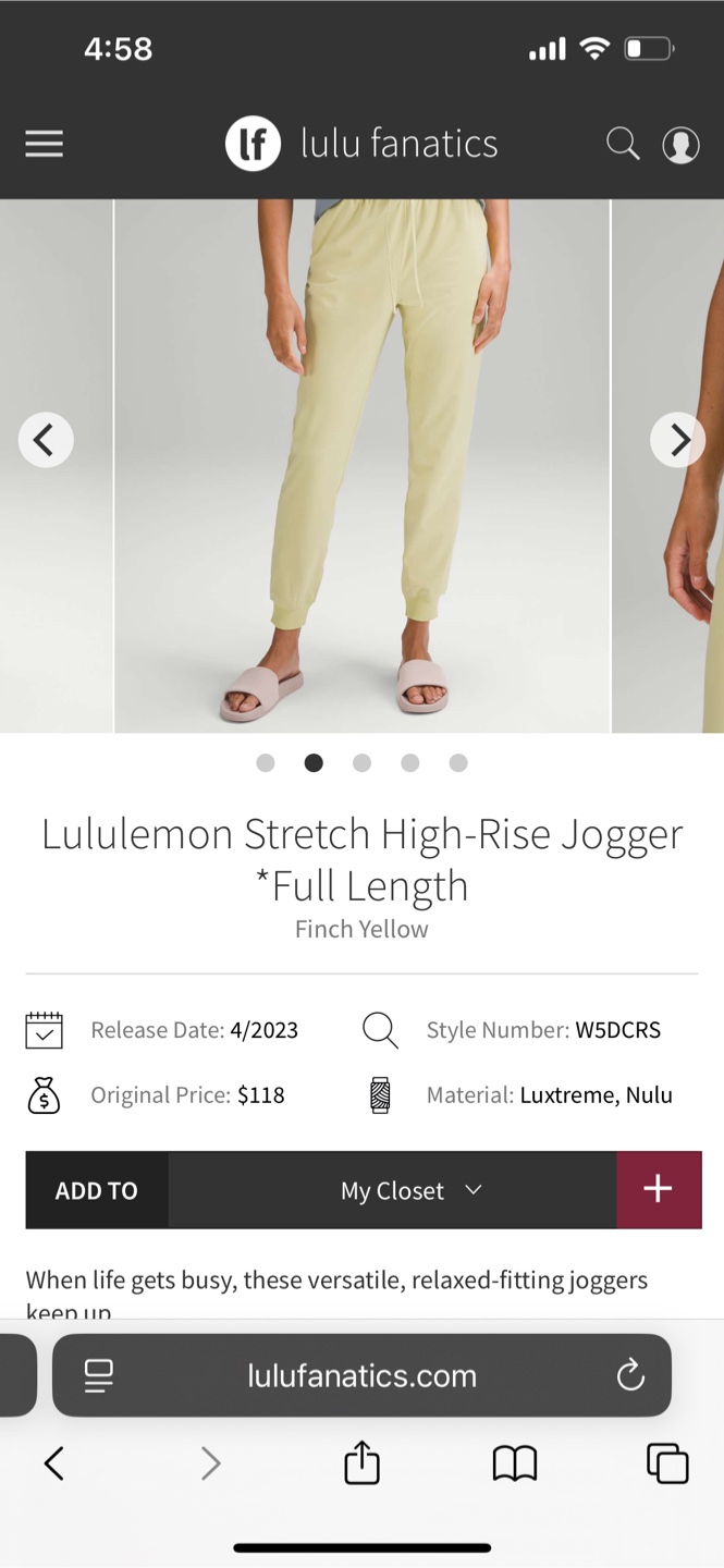 Lululemon Stretch High-Rise Jogger - Size 6 - photo 5