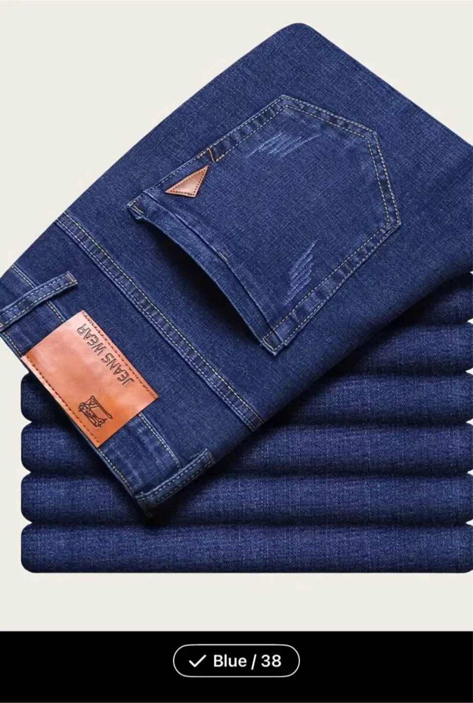 Men's Blue Jeans - Size 38 image indicator(4)