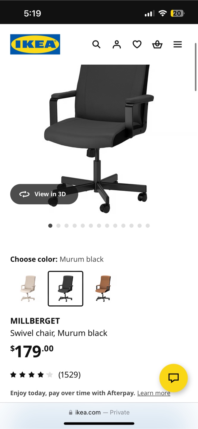 IKEA Millberget desk Chair - Black - photo 3