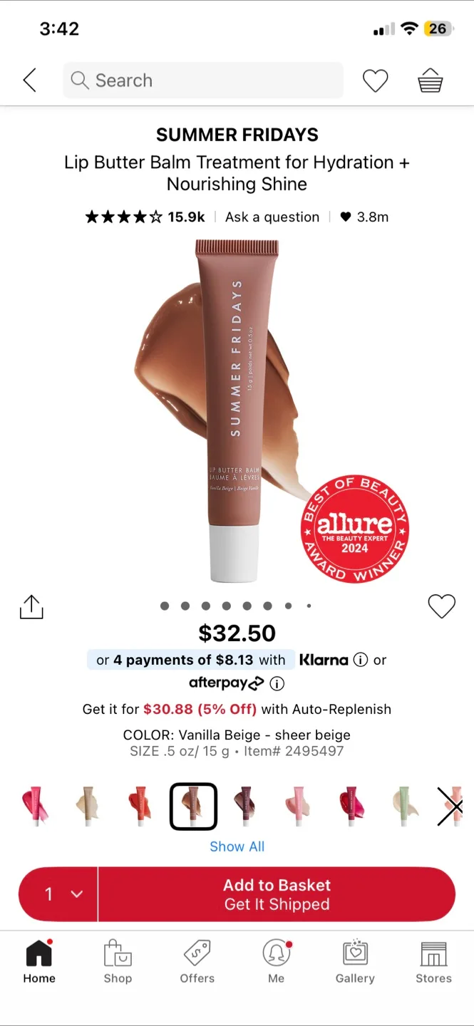 Summer Fridays Lip Butter Balm - Vanilla Beige image indicator(4)