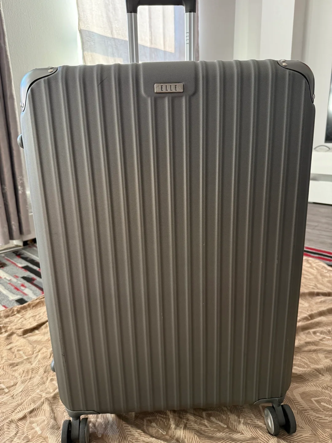 ELLE Hard Shell Luggage - Olive Green