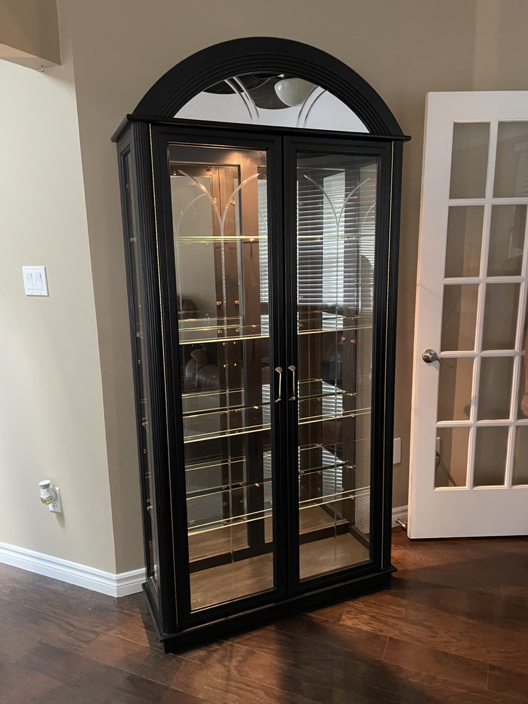 Black Glass Display Cabinet - photo 4