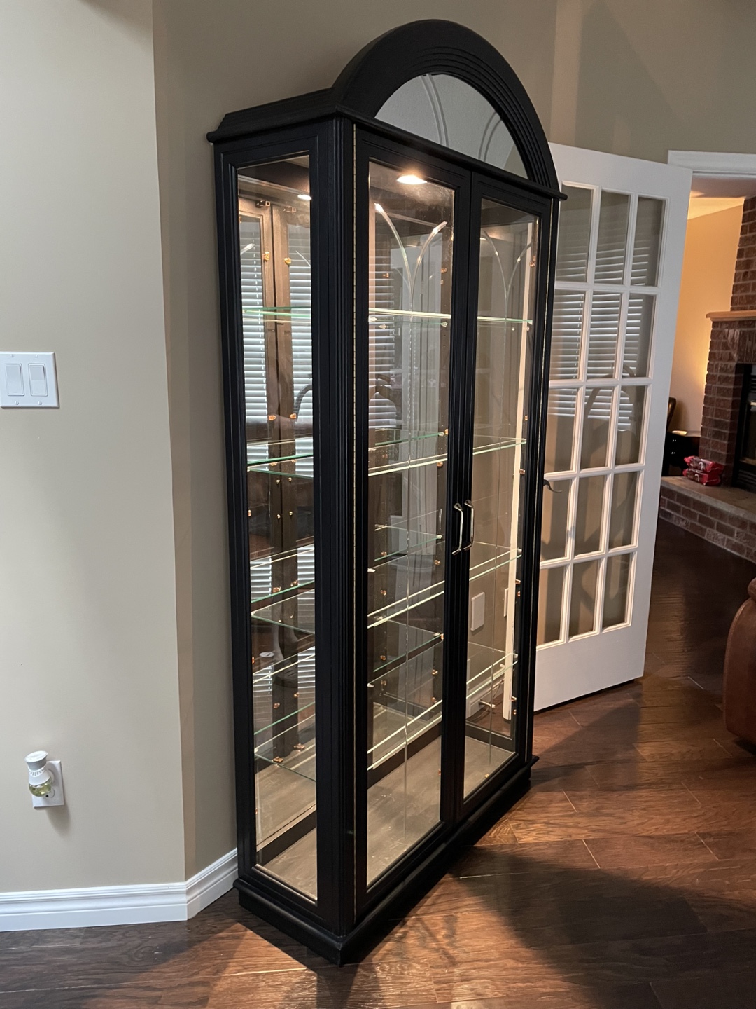 Black Glass Display Cabinet - photo 3