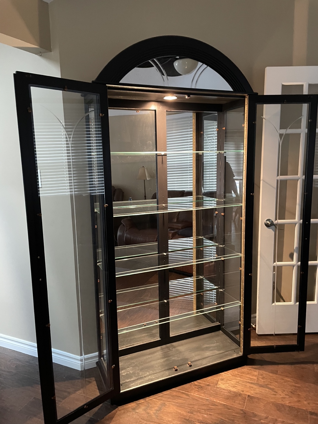 Black Glass Display Cabinet