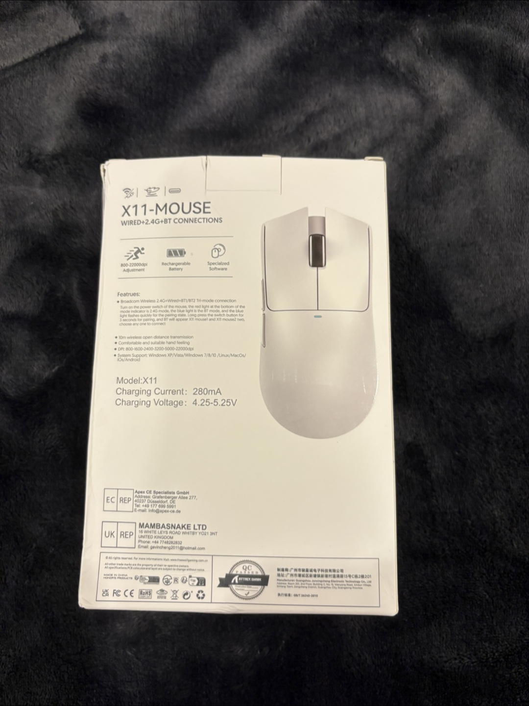 Attack Shark X-11 Mouse - White - photo 2