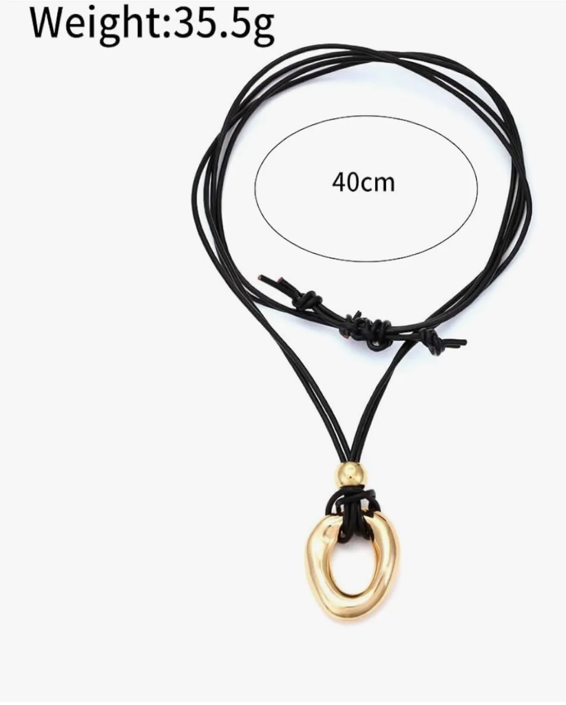 Gold Pendant Necklace, 40cm image indicator(2)