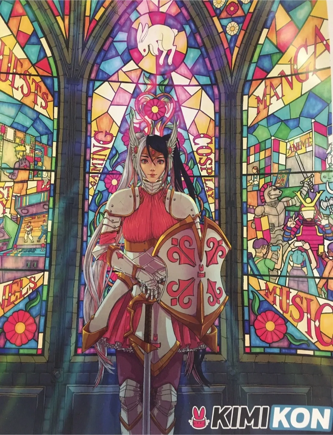 12x18” Kimi Kon Poster & Button Pin Artwork wall art image indicator(2)