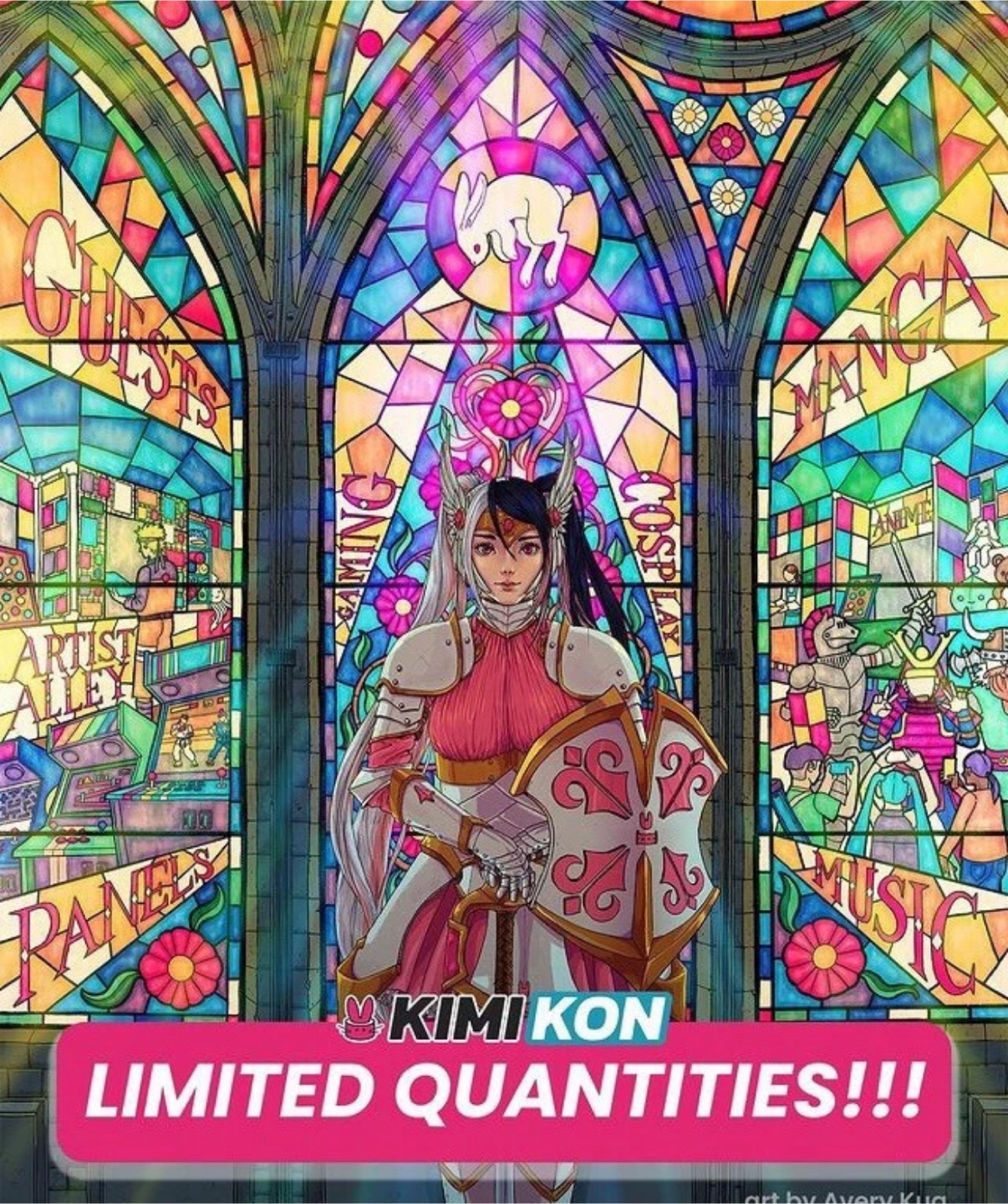 12x18” Kimi Kon Poster & Button Pin Artwork wall art