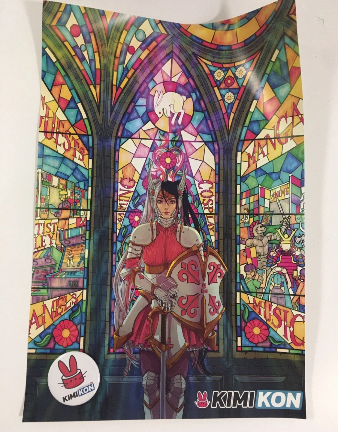 12x18” Kimi Kon Poster & Button Pin Artwork wall art - photo 3