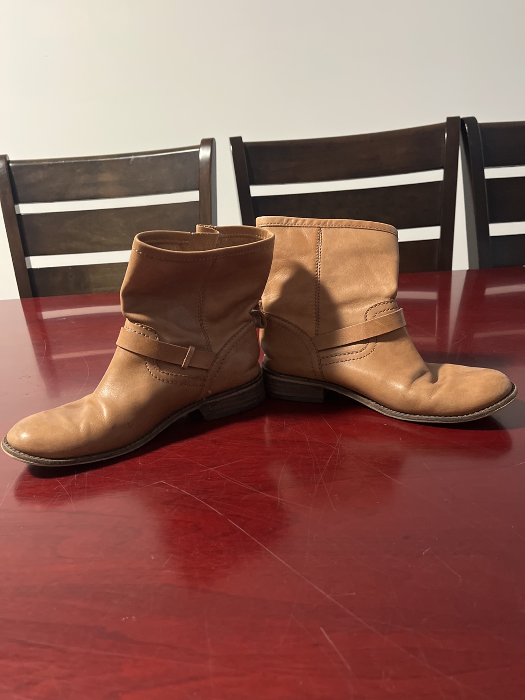 Gap Post Biker Boots - Saddle Brown - photo 2