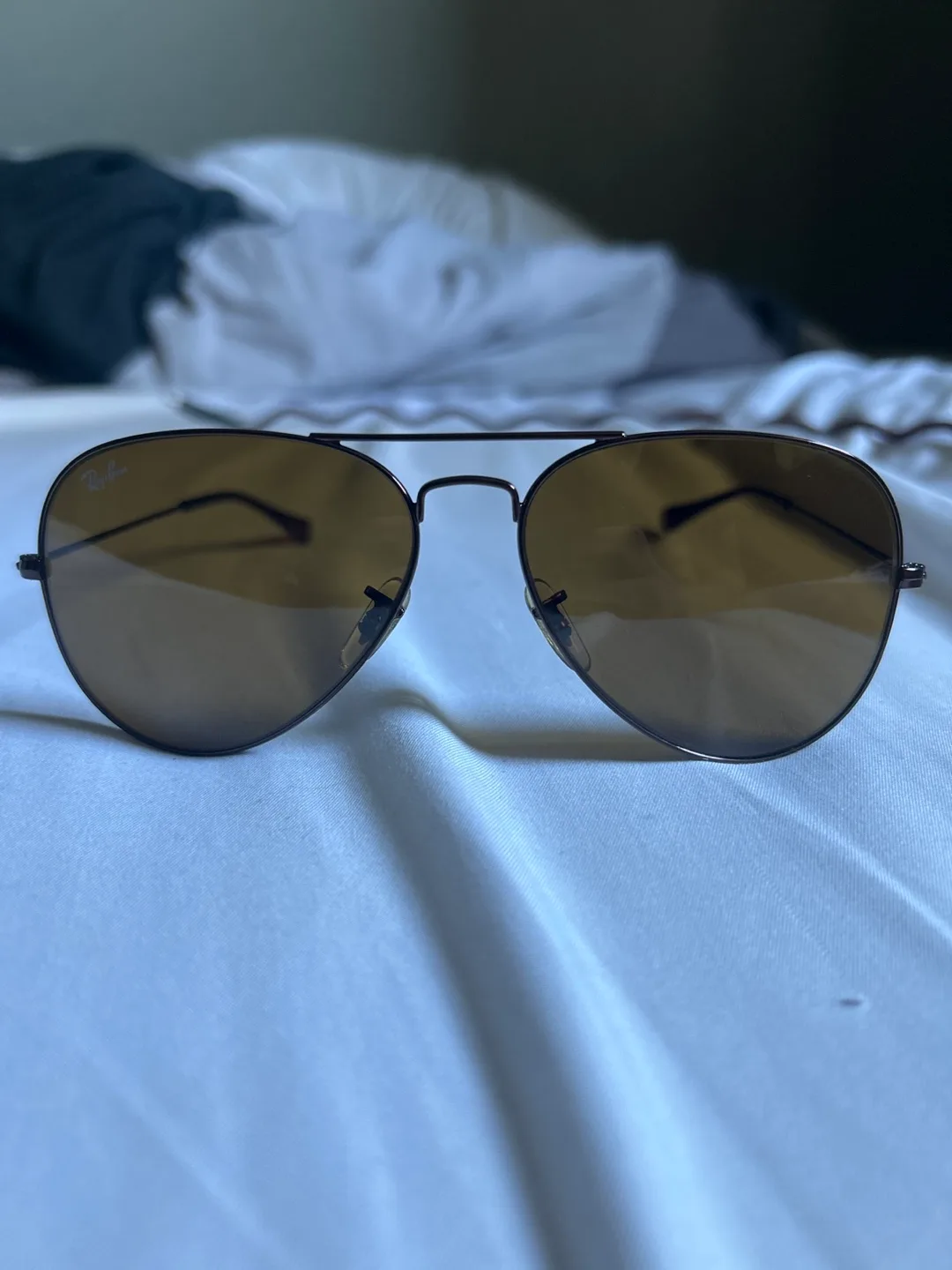 Ray-Ban Aviator Sunglasses Brown Frame thumbnail