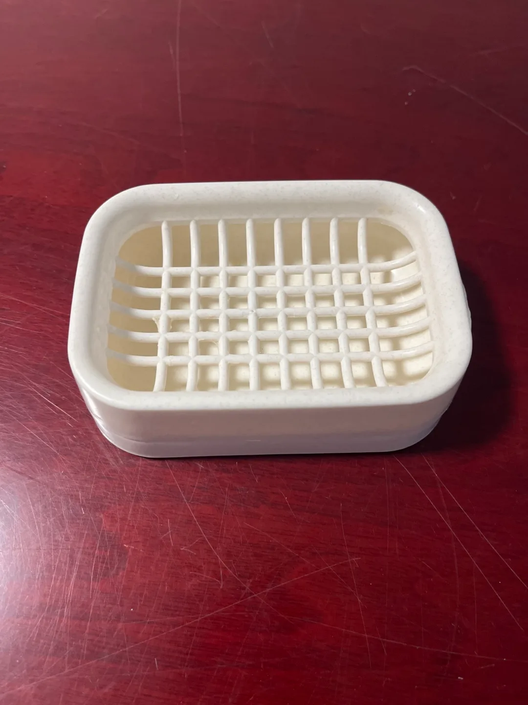 White Plastic Soap Dish thumbnail