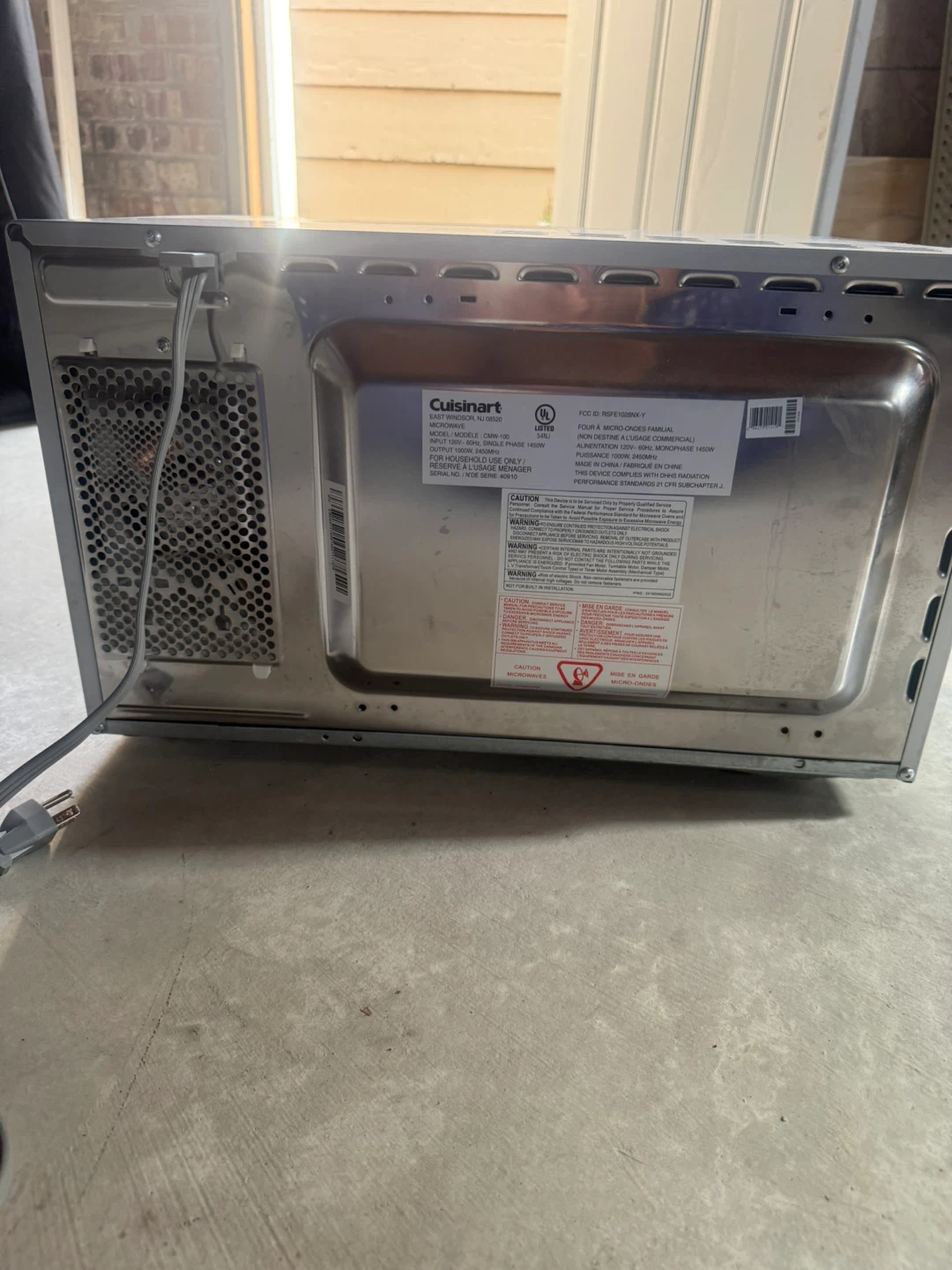 Cuisinart CMW-100 Microwave Oven - photo 5
