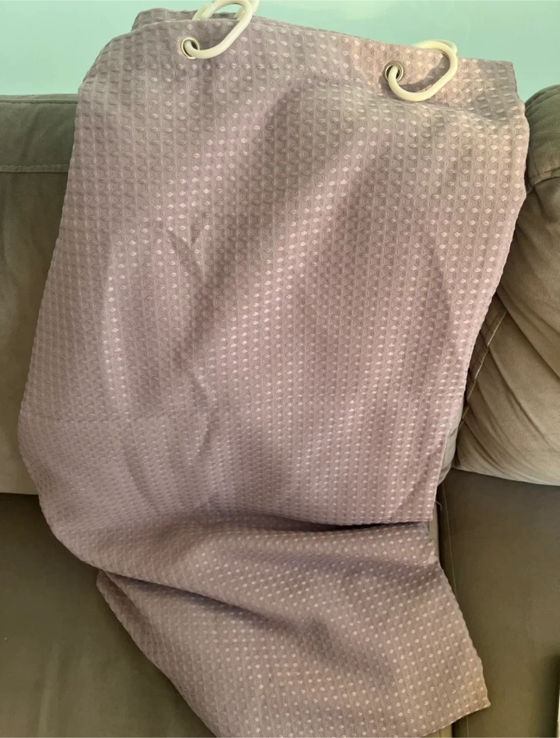 Lavender Fabric Shower Curtain image indicator(2)