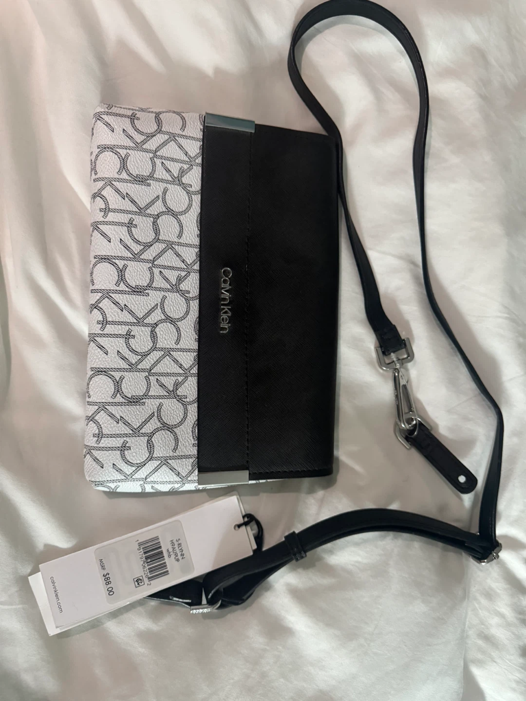 💝 🎁 Calvin Klein Black/White Bag - NEW with tags - photo 3