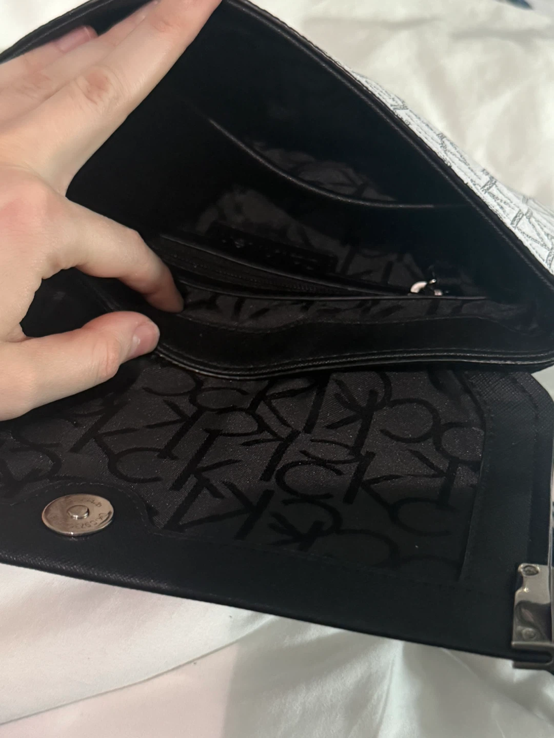 💝 🎁 Calvin Klein Black/White Bag - NEW with tags - photo 5