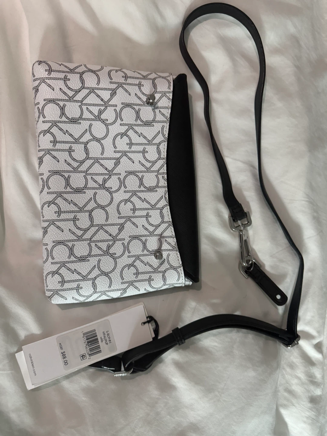 💝 🎁 Calvin Klein Black/White Bag - NEW with tags - photo 2