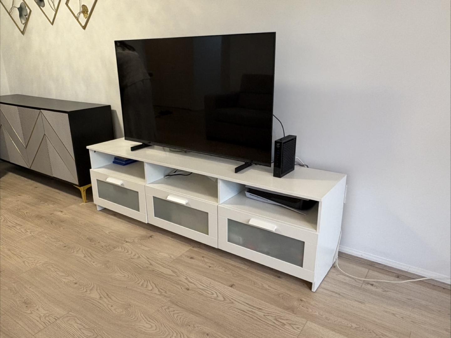 IKEA Brimnes White TV bench - photo 2