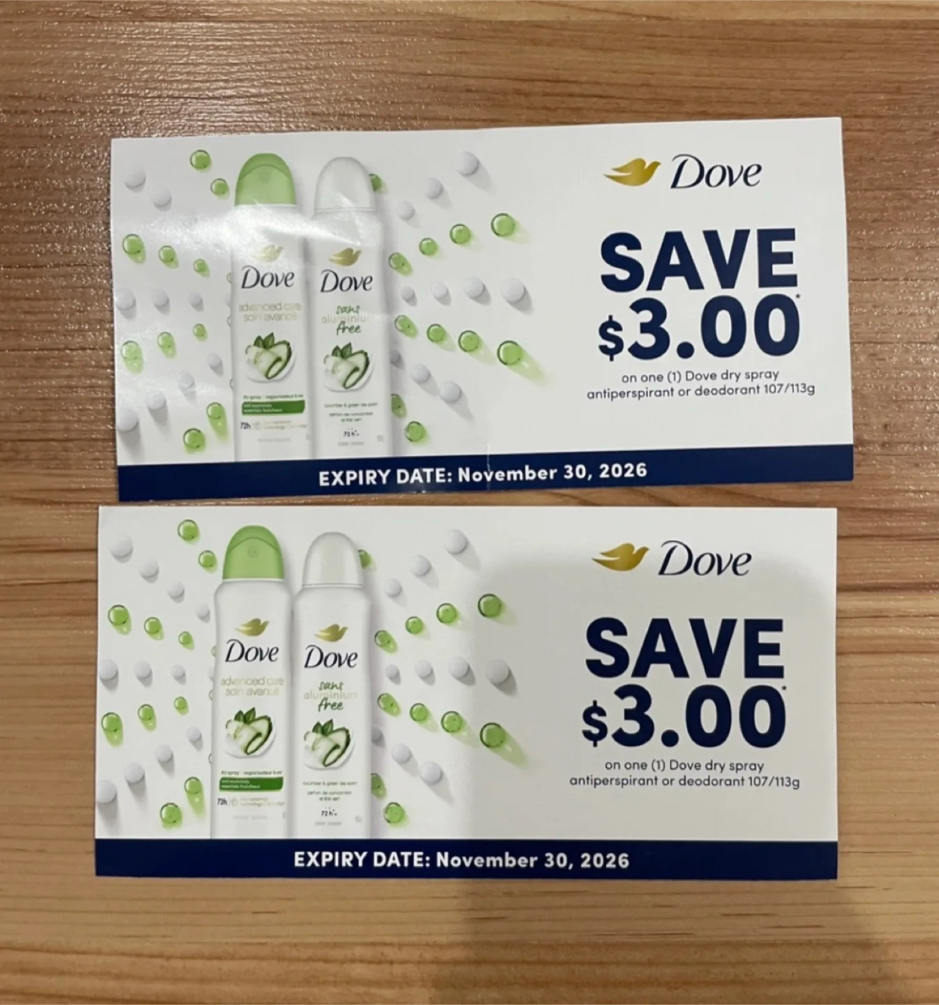 Dove deodorant coupon thumbnail