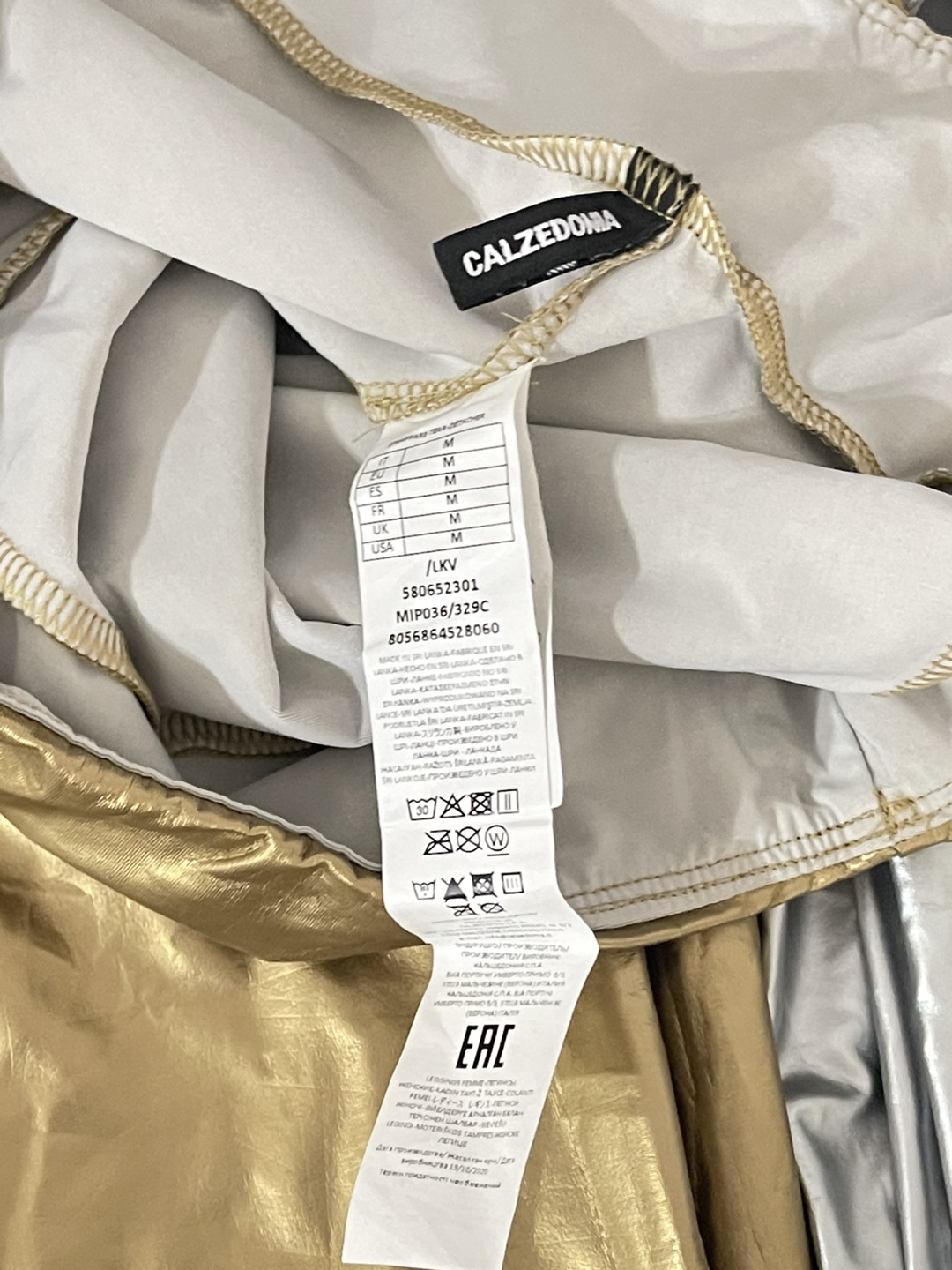 Calzedonia Light Leather Effect Leggings - Gold & Silver - photo 3