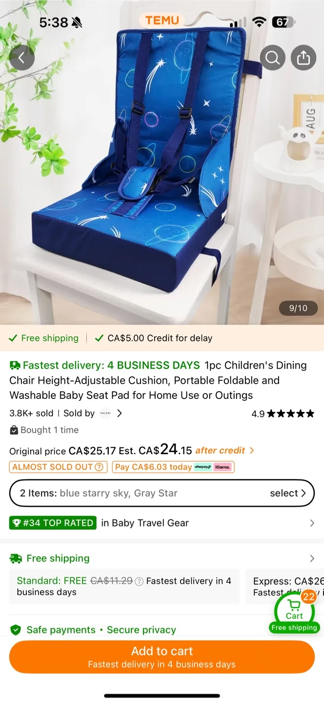 Portable Foldable Baby Seat Pad image indicator(2)