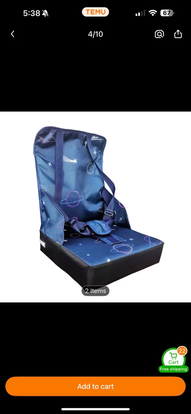 Portable Foldable Baby Seat Pad thumbnail