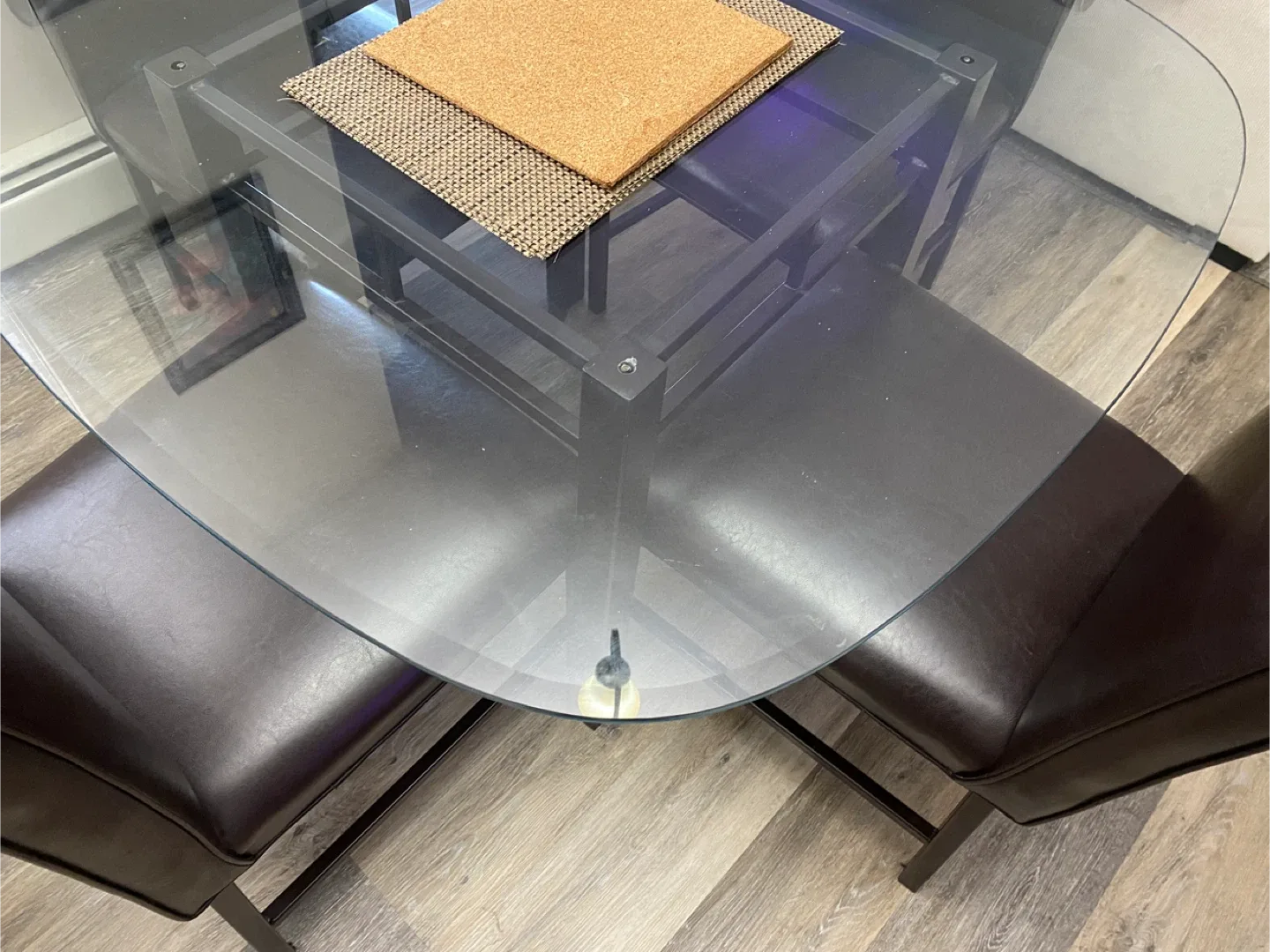 Glass Top Dining Table with 4 Chairs image indicator(8)