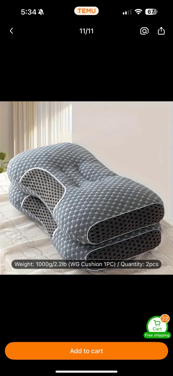 Neck & Back Support Bed Pillows - Medium Firm thumbnail