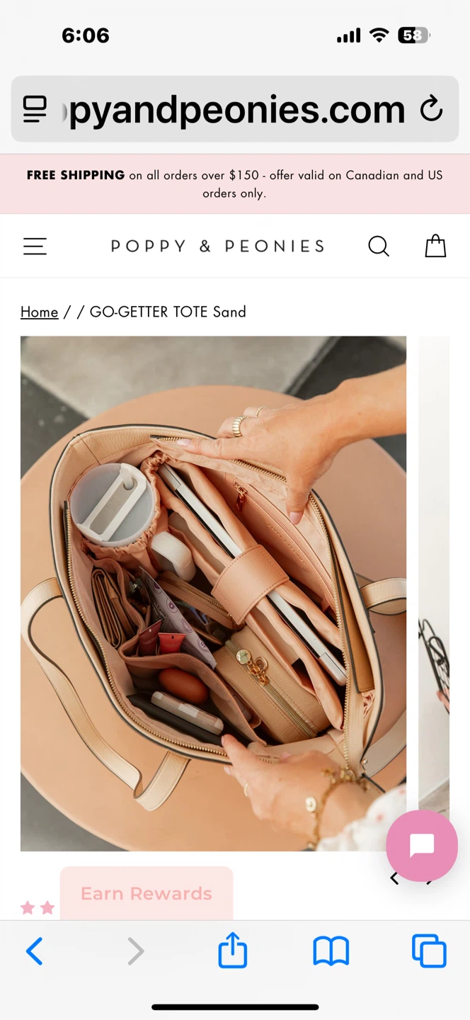 Poppies and Peonies Go Getter Tote - photo 4