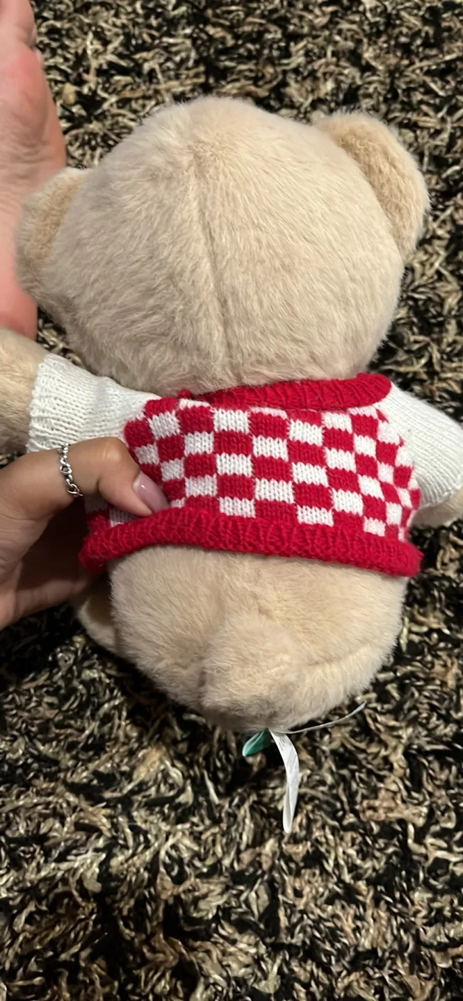 Teddy Bear with Red & White Vest image indicator(2)