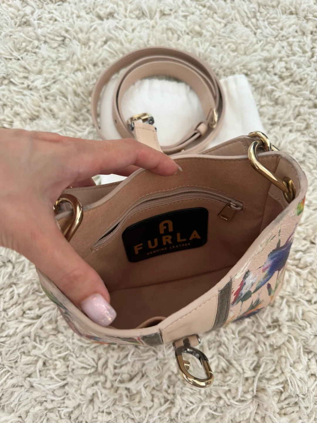 Furla Hobo Bag with Floral Print image indicator(5)