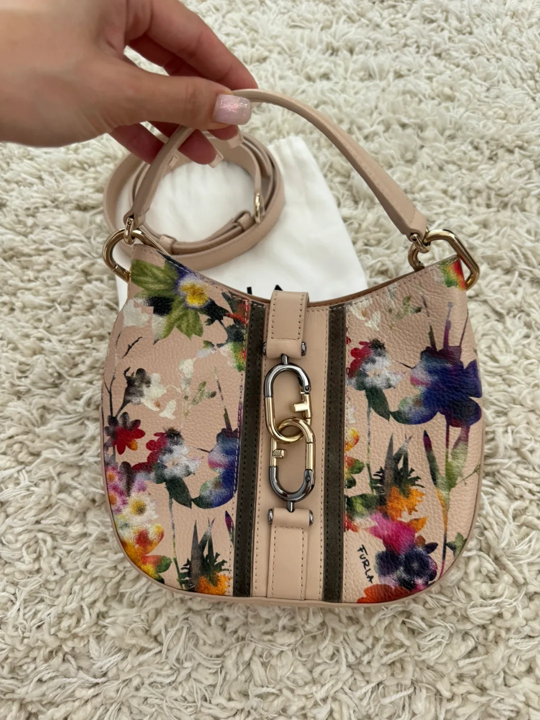 Furla Hobo Bag with Floral Print image indicator(2)
